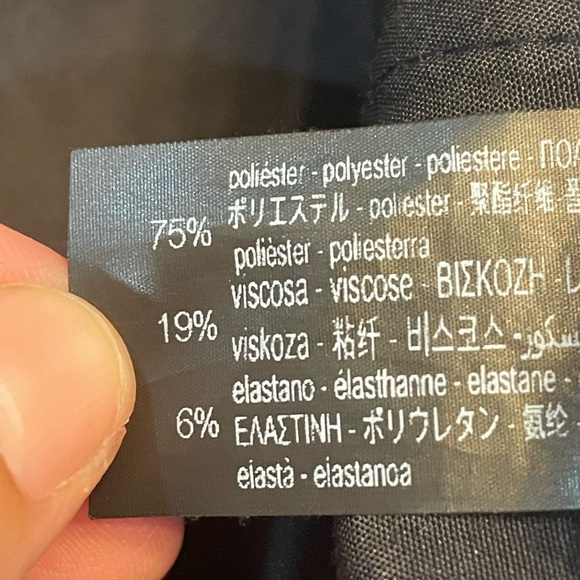 Zara Black Wide Leg Trousers with Zipper Pockets - Picture 11 of 11